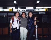 A photo with our tutor Linda at the Yogyakarta Airport